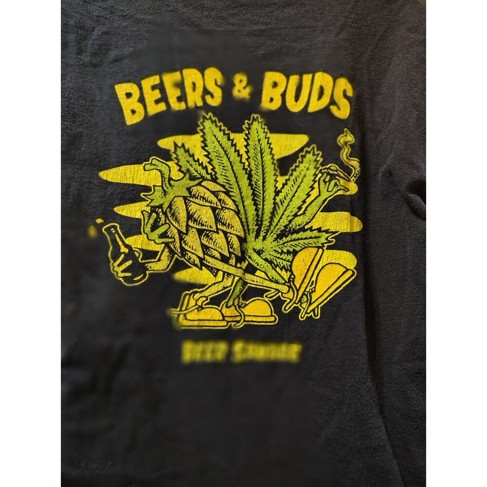 Beers & Buds - Beer Savage - T-Shirt - Size Large -